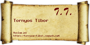Tornyos Tibor névjegykártya